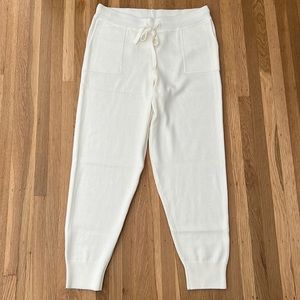 J.Crew Jogger Pant Cotton-Cashmere Size S Color Ivory